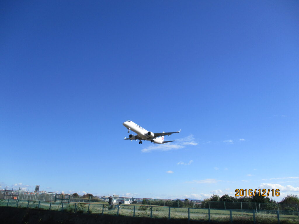 青空の飛行機