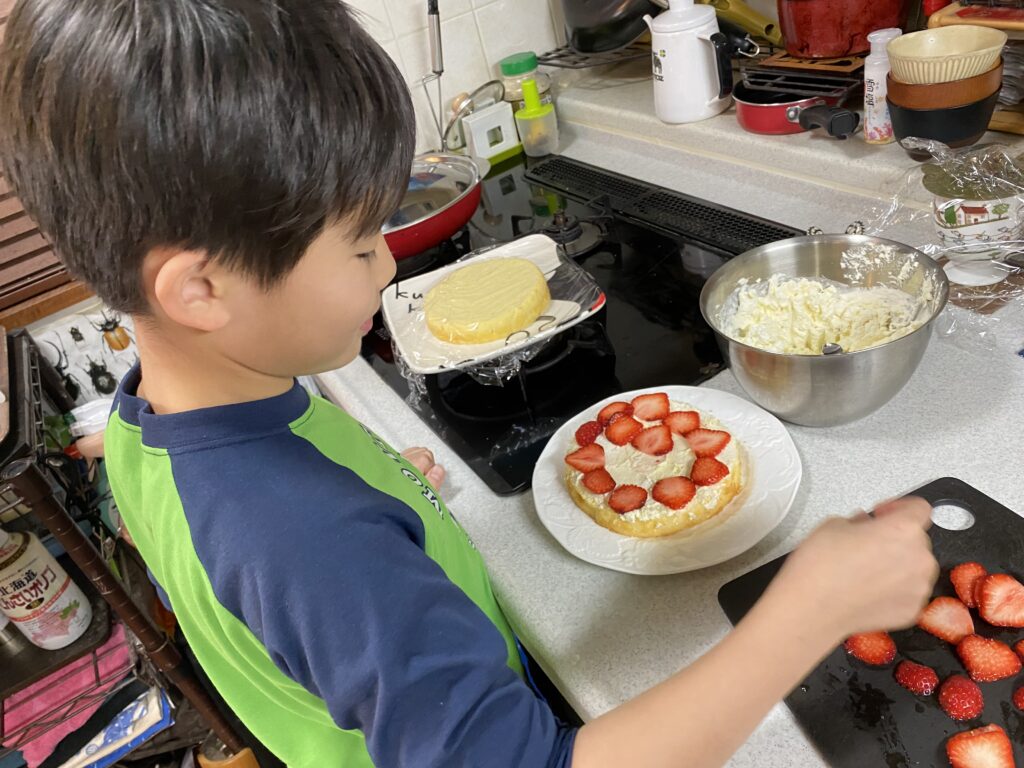 初めてのケーキ作り